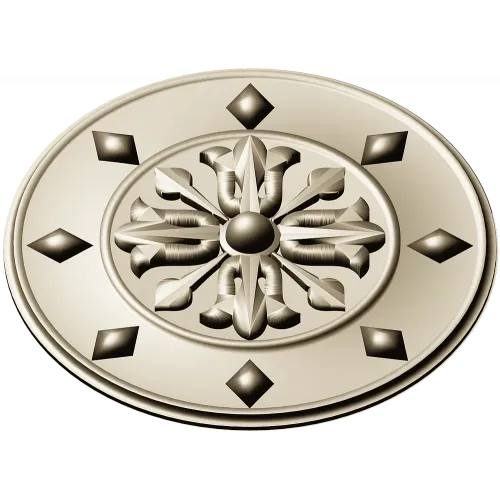 Aurelian Rosette - high-detail STL 3D model for CNC carving