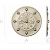 Aurelian Rosette - high-detail STL 3D model for CNC carving