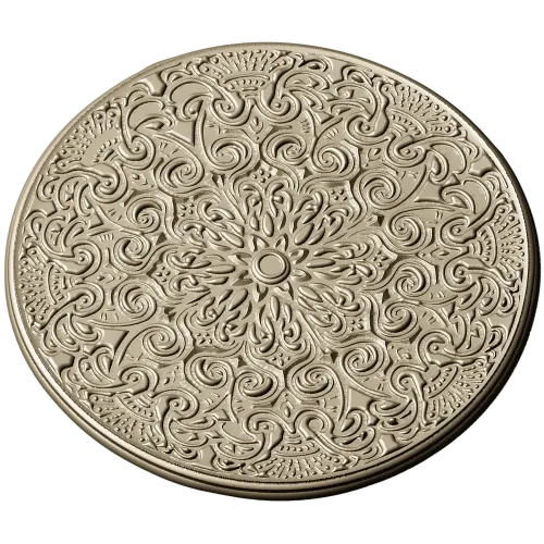 Ornate Circular Rosette - STL 3D Model for CNC Milling
