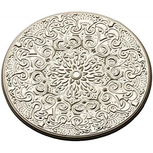 Ornate Circular Rosette - STL 3D Model for CNC Milling