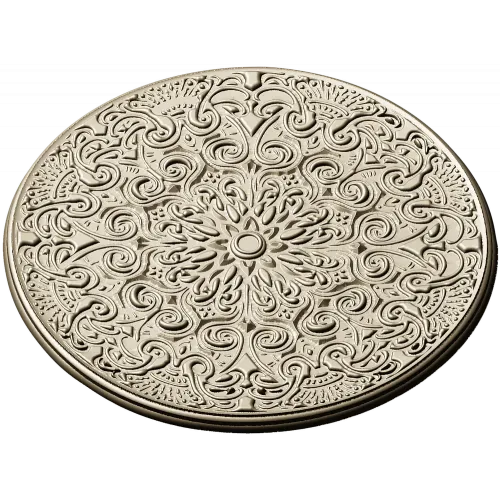 Ornate Circular Rosette - STL 3D Model for CNC Milling