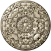 Circular Floral Rosette STL 3D Model for CNC