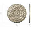 Circular Floral Rosette STL 3D Model for CNC