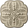 Розетка "Лавровый венчик" - STL модель для ЧПУ