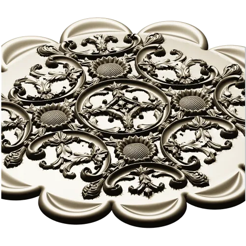 Розетка акантовая - 3D STL модель для ЧПУ