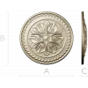 Acanthus Rosette STL 3D Model for CNC Router