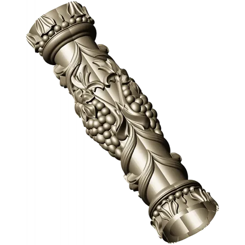 Grapevine Carved Baluster - STL 3D Model for CNC