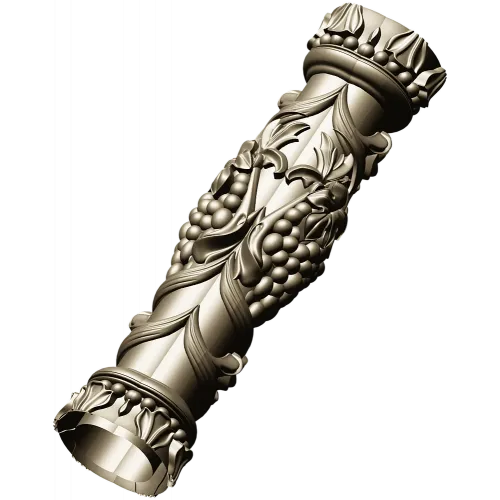 Grapevine Carved Baluster - STL 3D Model for CNC