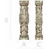 Grapevine Carved Baluster - STL 3D Model for CNC