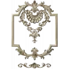 Baroque Shell Cartouche STL 3D model for CNC milling