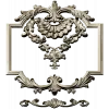 Baroque Shell Cartouche STL 3D model for CNC milling