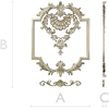Baroque Shell Cartouche STL 3D model for CNC milling