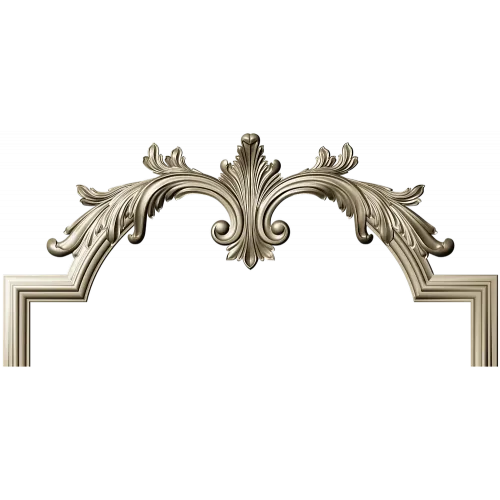 Baroque Acanthus Crest - STL 3D Model for CNC Routing