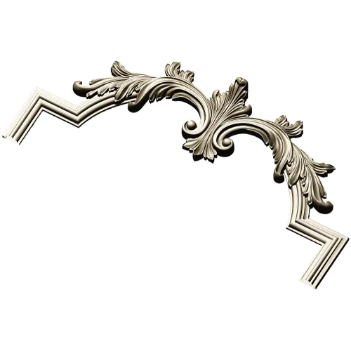 Baroque Acanthus Crest - STL 3D Model for CNC Routing