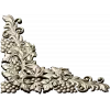 Rococo Grapevine Corner STL - 3D Model for CNC Milling