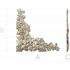 Rococo Grapevine Corner STL - 3D Model for CNC Milling