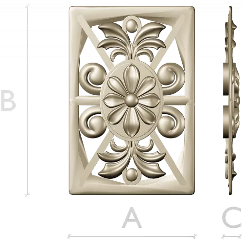 Florentine medallion relief - STL for CNC milling