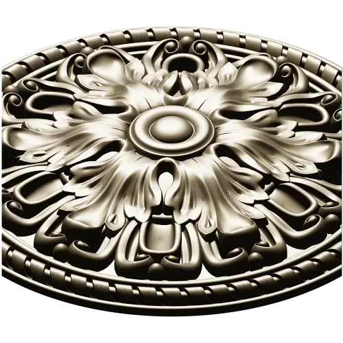 Acanthus Rosette STL for CNC