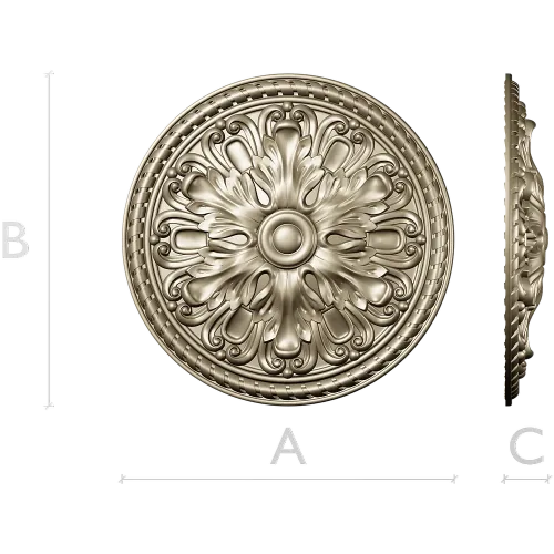Acanthus Rosette STL for CNC