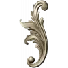 Acanthus Scroll STL - High-Relief Decorative Applique for CNC