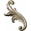 Acanthus Scroll STL - High-Relief Decorative Applique for CNC