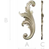 Acanthus Scroll STL - High-Relief Decorative Applique for CNC