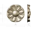 Circular Floral Rosette STL for CNC Milling