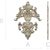 Baroque Vase Relief - STL 3D model for CNC decorative carving