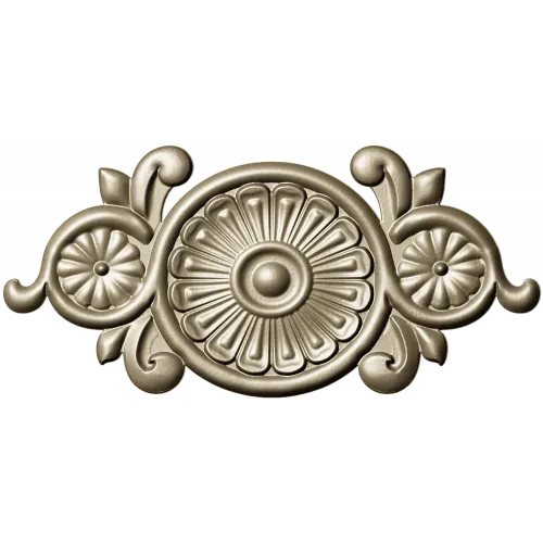 Декоративная розетка "Солнечная роза" - stl для ЧПУ