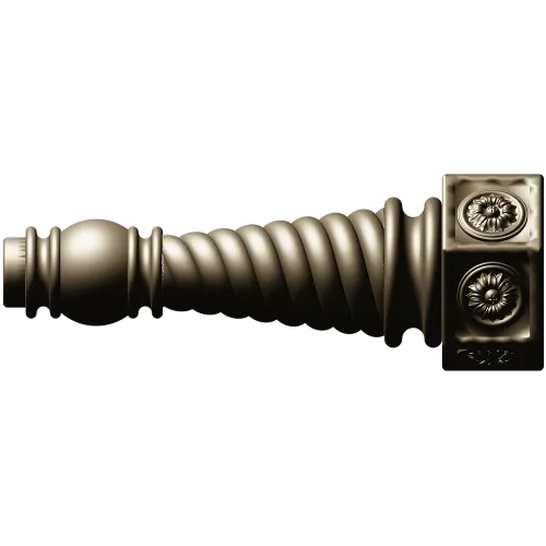 Spiral Turned Furniture Leg - STL 3D Model for CNC Milling