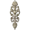 Pompadour Acanthus Applique - STL 3D model for CNC