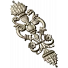 Pompadour Acanthus Applique - STL 3D model for CNC