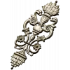 Pompadour Acanthus Applique - STL 3D model for CNC