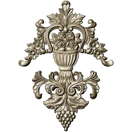 Ornate Urn and Acanthus Relief - STL 3D model for CNC