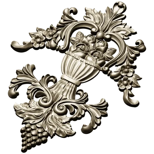 Ornate Urn and Acanthus Relief - STL 3D model for CNC