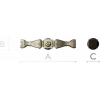 Baroque Rosette Connector - STL 3D model for CNC