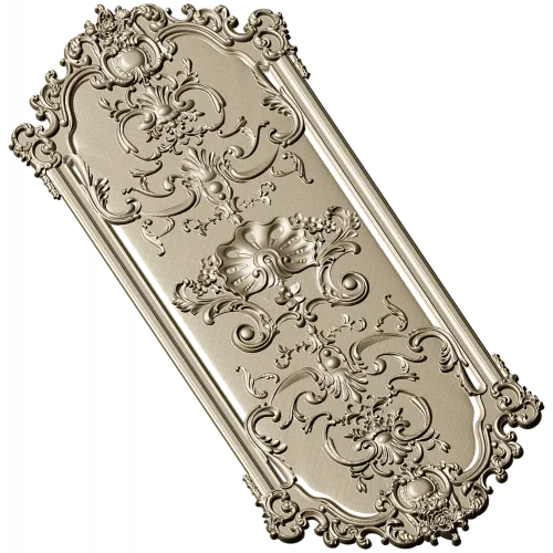 Imperial Rocaille Panel - STL 3D Model for CNC Carving
