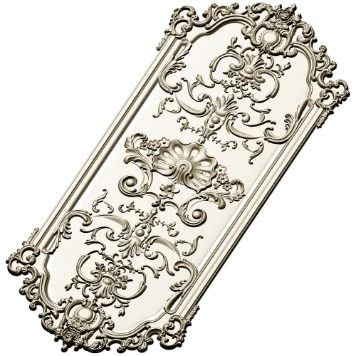 Imperial Rocaille Panel - STL 3D Model for CNC Carving