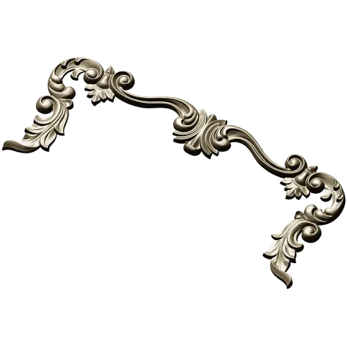 Baroque Acanthus Decorative Trim - STL 3D model for CNC