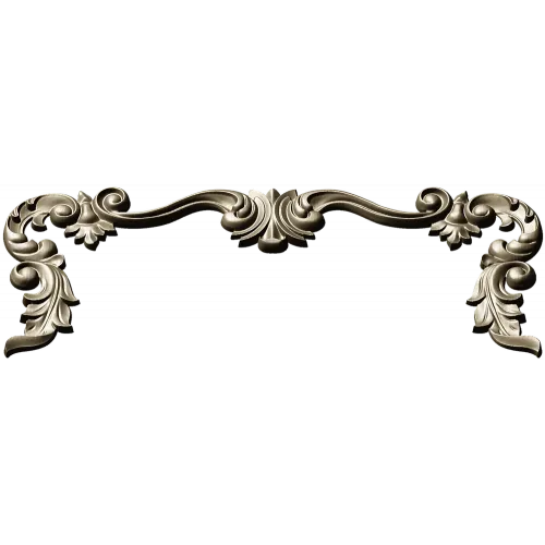 Baroque Acanthus Decorative Trim - STL 3D model for CNC