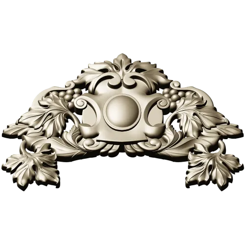 Vineleaf Cartouche STL for CNC Milling