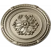 Round Floral Rosette STL - Decorative CNC Medallion