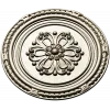 Round Floral Rosette STL - Decorative CNC Medallion