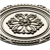 Round Floral Rosette STL - Decorative CNC Medallion