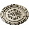 Round Floral Rosette STL - Decorative CNC Medallion