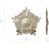 Auric Fleur Rosette - STL 3D model for CNC milling