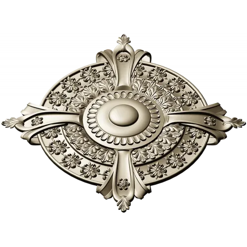 Baroque Rosette 3D STL for CNC