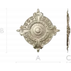 Baroque Rosette 3D STL for CNC