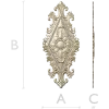 Fleuron Diamond Cartouche - STL 3D Model for CNC