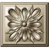Square Floral Rosette STL for CNC